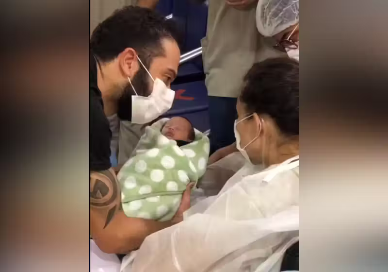 Mãe dá à luz intubada por covid-19 - Foto: arquivo pessoal