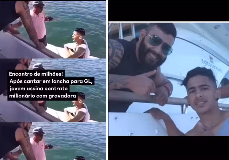 Thiago cantou para Gusttavo Lima em Angra dos Reis e acabou assinando contrato com uma gravadora Foto: reprodução Instagram