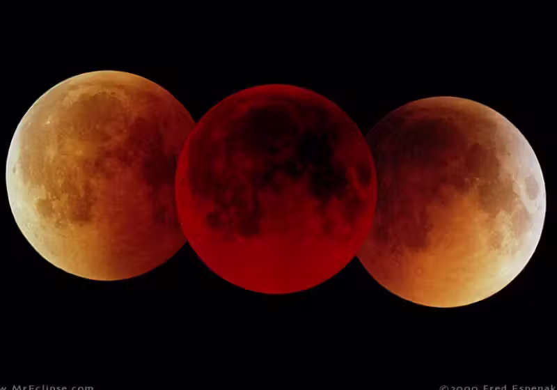 Transmissão será neste domingo, 15 pela NASA TV Sua fase total ocorre na madrugada do dia 16, às 1h11 da manhã Foto: NASA