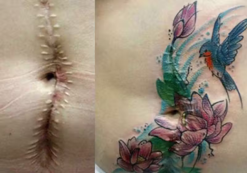 A tatuadora criou o projeto em 2017 e quer ajudar mulheres vítimas de violência doméstica - Foto: arquivo pessoal