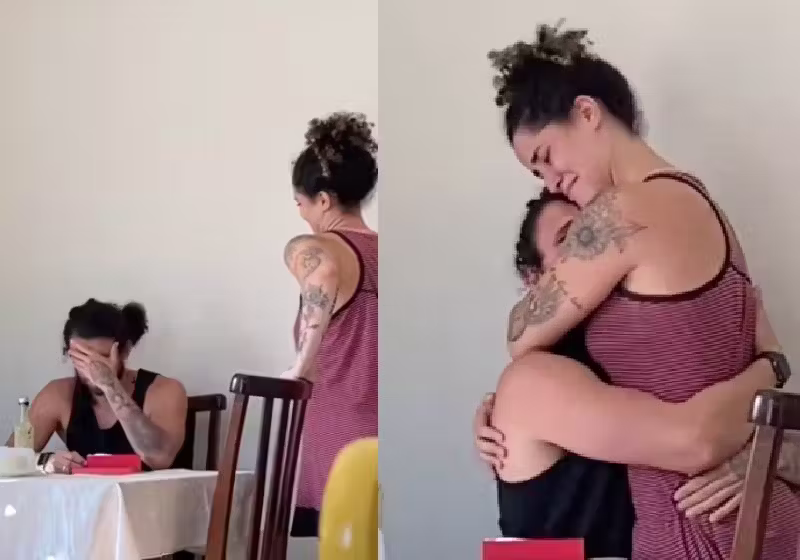 O personal trainer e a professora de Educação Física emocionaram com o vídeo do anúncio da gravidez - Fotos: reprodução / Instagram