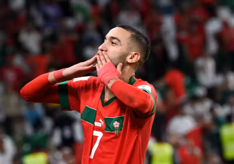 O craque da seleção do Marrocos doa para caridade tudo o que recebe na seleção desde 2015 com o time - Foto: reprodução