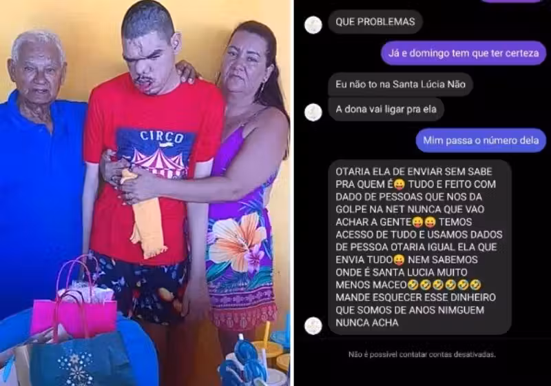 Quando o caso do buffet falso foi divulgado, várias pessoas se uniram para ajudar a mãe a fazer a festa de aniversário do filho - Fotos: Reprodução/Internet