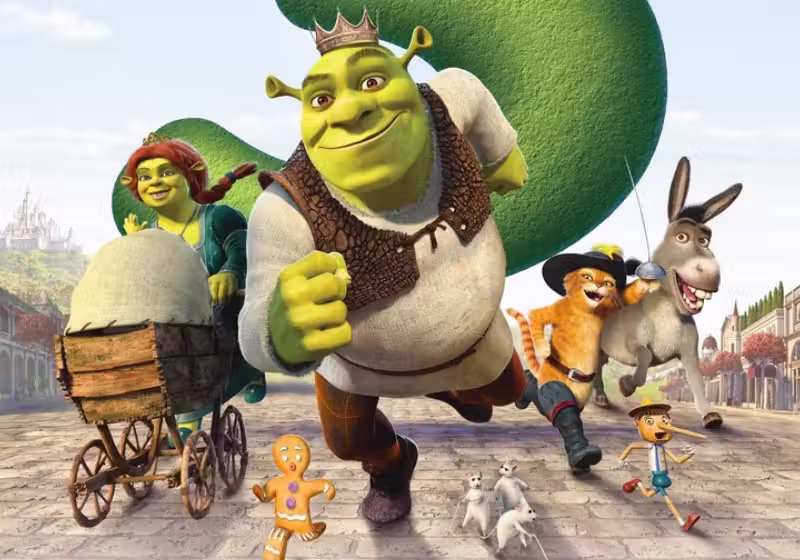 A produção de Shrek 5 já começou e foi confirmada em entrevista do Chris Meledandri, consultor criativo da DreamWorks para a revista Variety. Foto: Reprodução/CinePOP Cinema.