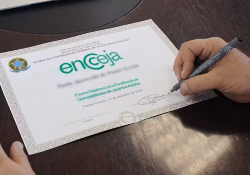 As inscrições para o Encceja 2023 são feitas gratuitamente no site do Inep. - Foto: Reprodução/Seduc