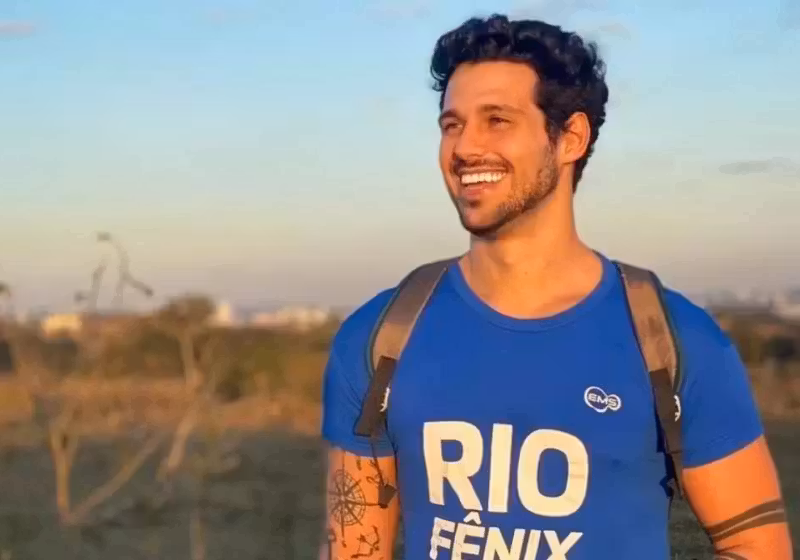 Correr no estádio do Morumbi, em São Paulo foi uma conquista para Rodrigo Mussi, que gosta muito de esportes e academia - Foto: Reprodução/Instagram.