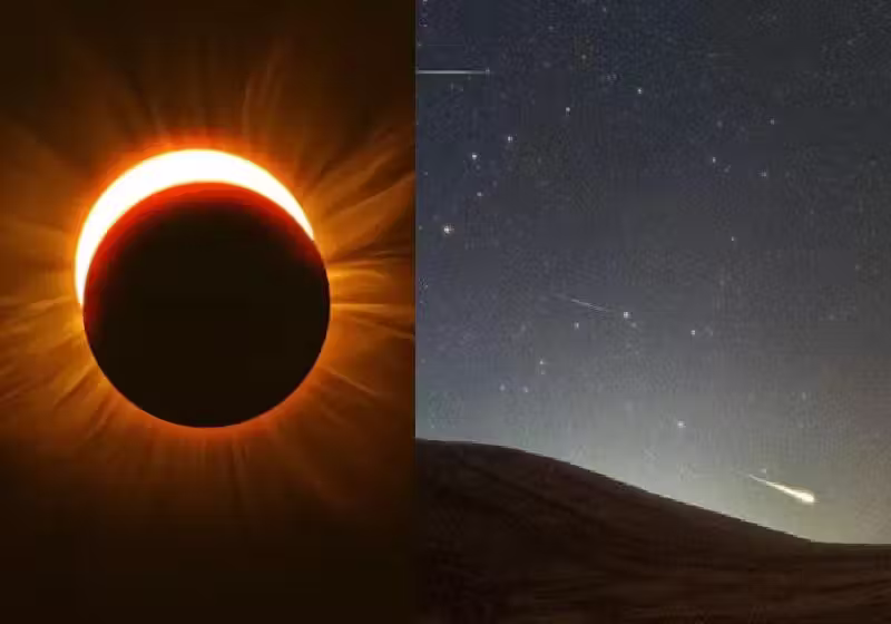 Outubro Reserva Um Espetáculo Celestial: Eclipse E Duas Chuvas De Estrelas Cadentes Têm Datas Confirmadas! 2 Outubro terá no dia 14 o eclipse solar e em 9, 21 e 22, as chuvas de estrelas cadentes. - Fotos: reprodução / Getty Images / Lu Shupei