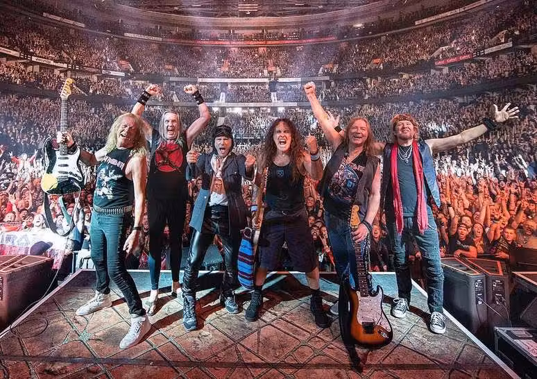 A turnê mistura antigos sucessos e novidades. É pra nenhum fã botar defeito! Foto: Reprodução/Iron Maiden/Pipoca Moderna.