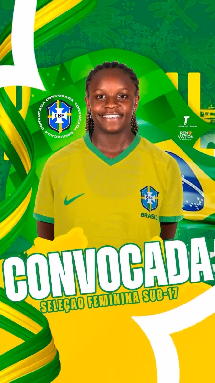 Miga foi convocada para jogar na Seleção Feminina Sub-17 - Foto: Divulgação