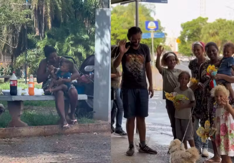 Os pais vendem mousse nas ruas todos os dias para pagar o tratamento do filho com convulsões e passam muitas necessidades. - Foto: reprodução redes sociais