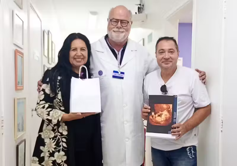 A brasileira Carmelina, de Sorocaba, está grávida da sexta filha aos 62 anos. - Foto: Jefferson Albino