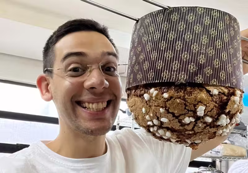 Brunno Malheiros, do Ceará, é o líder da equipe de brasileiros que vão participar na Itália, da competição do melhor panettone do mundo. - Foto: Arquivo pessoal