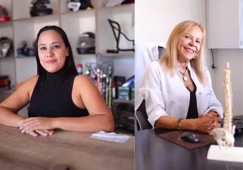 Neste Dia das Mães, o Só Notícia Boa mostra a força de mulheres empreendedoras que cuidam dos filhos e dos negócios para manter a família. Darcley (E) e Rita (D) são exemplos de que o medo jamais supera a garra feminina. - Foto: Sebrae-DF