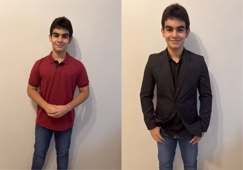 Aos 16 anos, o brasileiro Caio Temponi, de Juiz de Fora (MG) entra para o roll das crianças e adolescentes mais inteligentes do mundo. Ele será premiado, em junho, em Londres. - Foto: Arquivo Pessoal/Larismara Temponi