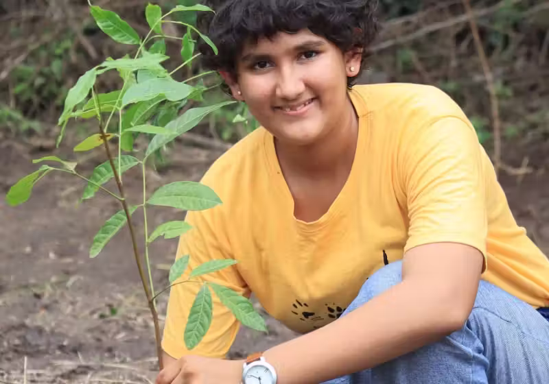 Essa menina não para: mais de 140 mil árvores plantadas até julho de 2024. O número? Só aumenta. @prasiddhi.official