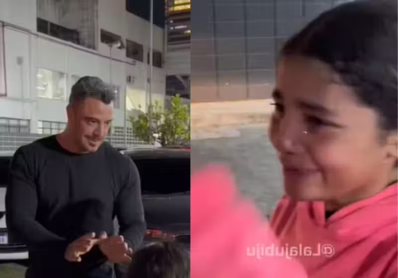 O ator Felipe Titto surpreendeu duas meninas que vendiam miçanga com passagens para a Disney. - Foto: reprodução Tiktok