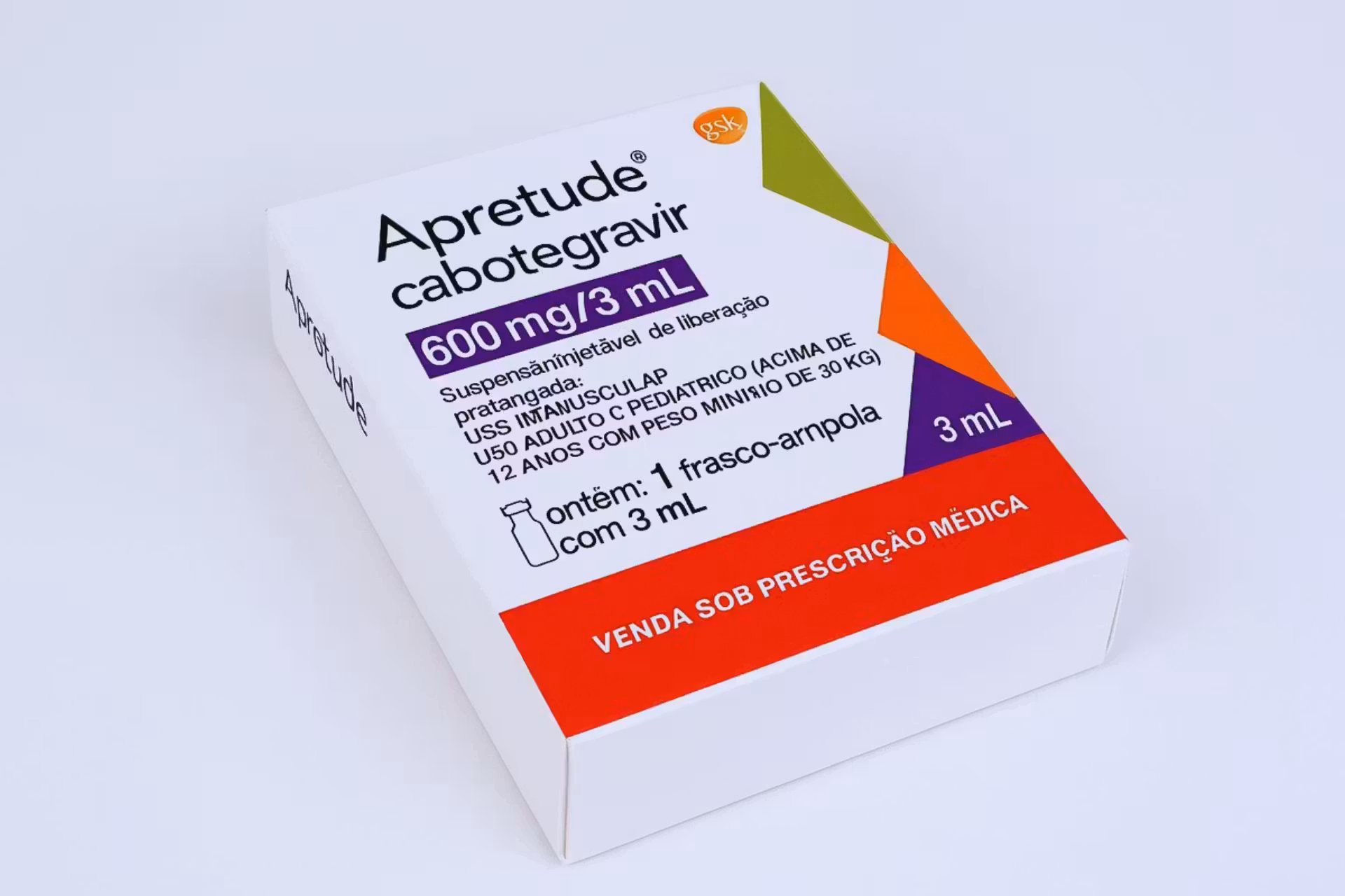 A PrEP injetável capaz de prevenir contra HIV, chamada Apretude custa R$ 4mil. - Foto: divulgação/GSK