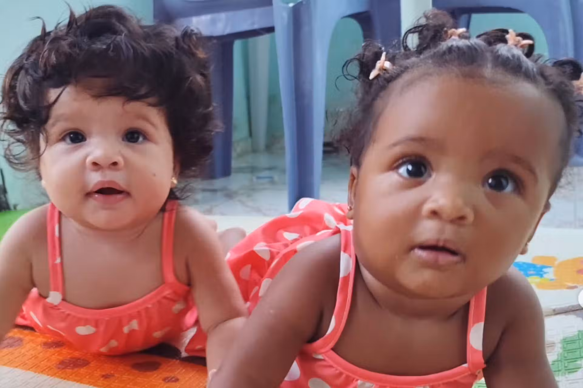 As lindinhas com quase 8 meses.- Foto: reprodução / Instagram