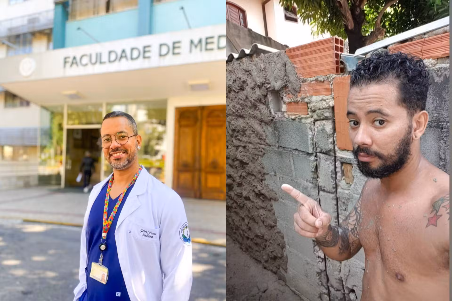 Gabriel Passos tem 40 anos, é autista, foi ajudante de pedreiro e aprovado em 4 faculdades de medicina, após superar a depressão. - Fotos: arquivo pessoal