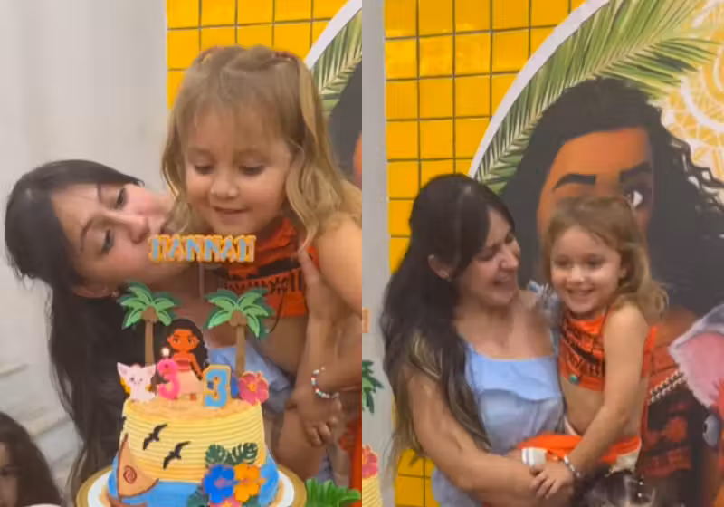 Jannifer, uma menina autista não verbal, recusada em outra escola, ganhou uma festa surpresa das mães dos coleguinhas do colégio. Os pais não tinham dinheiro para comemorar. - Foto: reprodução Instagram