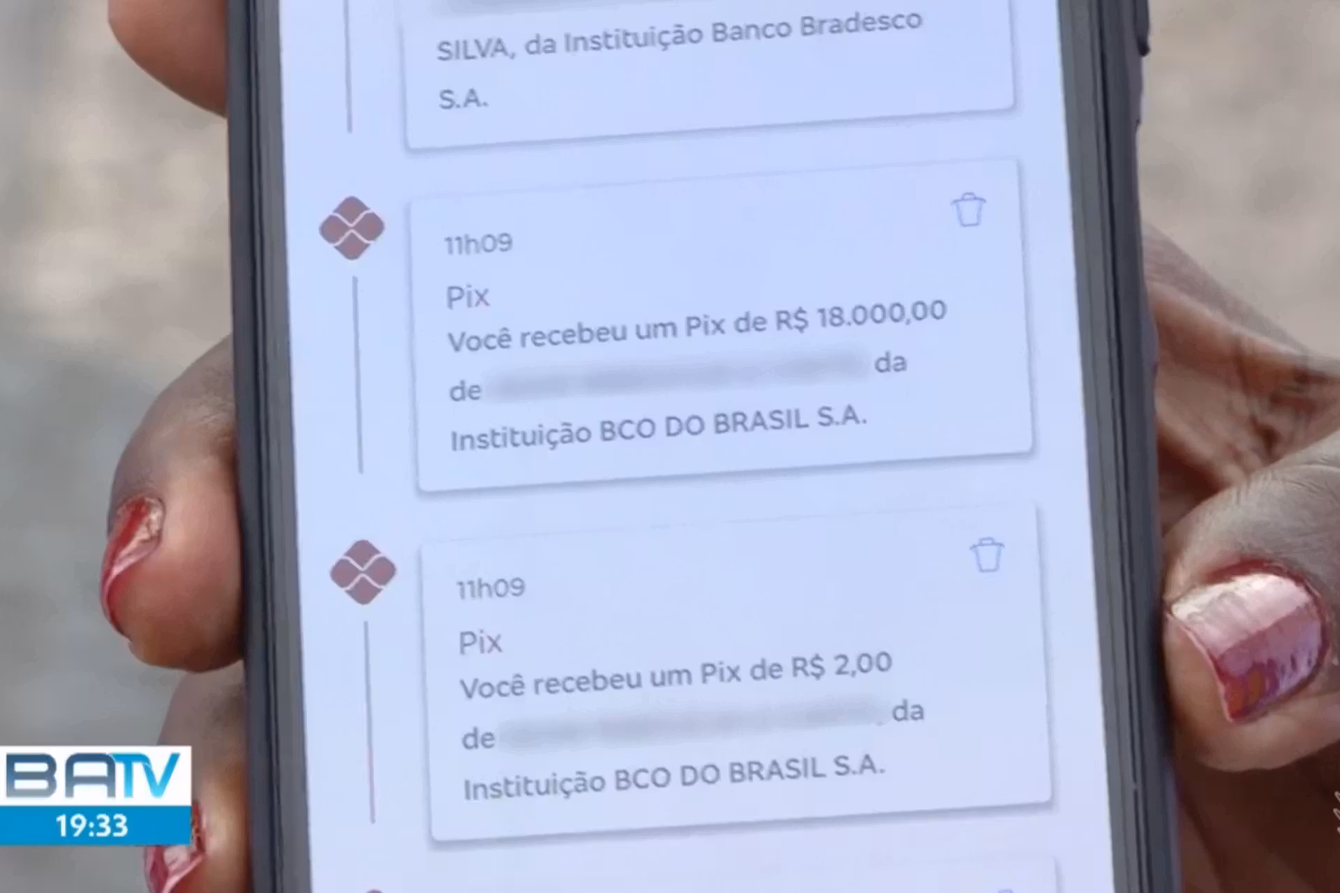 A baiana devolveu o Pix de R$ 18 mil enviado pela turista. - Foto: reprodução/TVBahia