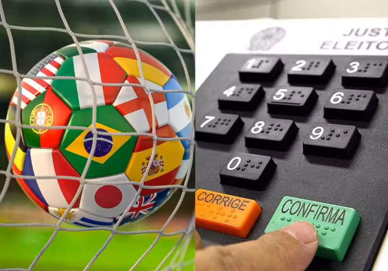 Em 2026 a Copa do Mundo será entre junho e julho e as Eleições em outubro. - Fotos: Impulsiona/Nelson Jr./Ascom/TSE