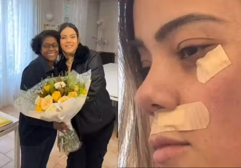 Jhordana, a brasileira que foi salva de estupro em um trem do Metrô de Paris, agradeceu a Marguerite, a haitiana que a ajudou a se livrar do criminoso. - Fotos: Foto: Arquivo pessoal/Cícero Júnior/Reprodução/Instagram de Jhordana Dias