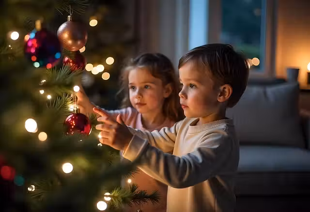 Chame as crianças para ajudar a montar a Árvore de Natal e conte sobre o aniversário de Jesus. - Foto: _Alicja_/Pixabay