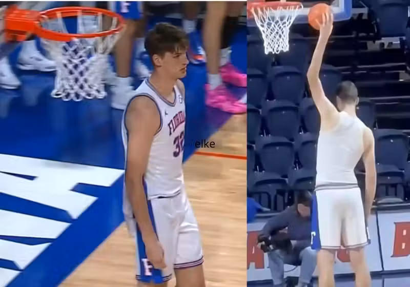 Olivier Rioux, de Quebec, Canadá, é o jogador de basquete mais alto da história. O jovem gigante 2,36m de altura, aos 19 anos e já está no Guinness. - Fotos: reprodução/ESPN