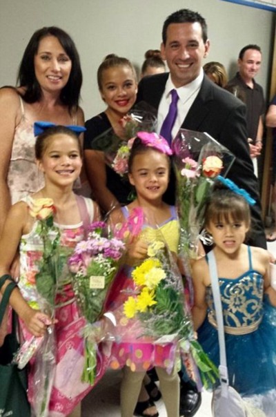 Laura e Rico com Elizabeth Diamond's e suas 4 filhas