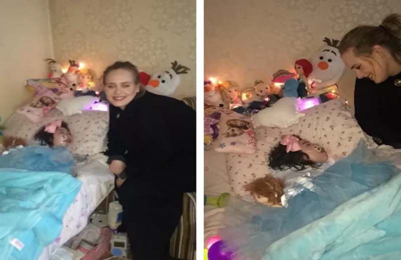 Adele com fã em Belfast/Irlanda/ Foto: Twitter