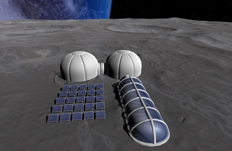 (FOTO: CONCEPÇÃO ARTÍSTICA DA BASE PROJETADA PELOS ESTUDANTES)