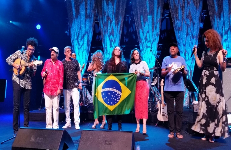 Artistas brasileiros reunidos em Montreux/Foto: Francisco André|Maria Rita & Ivan Lins/Foto: Artistas brasileiros reunidos em Montreux/Foto: Francisco André|
