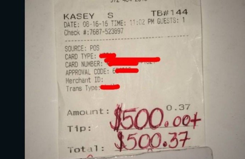 Créditos: Reprodução/Facebook O freguês pediu o item mais barato do cardápio - uma água com sabor