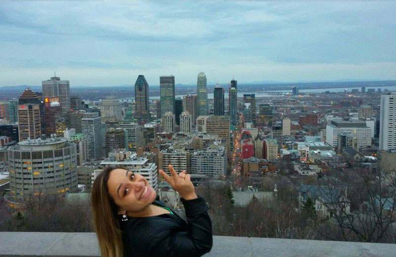 Sem emprego no Brasil, Magda decidiu estudar no Canadá/Foto: Arquivo Pessoal