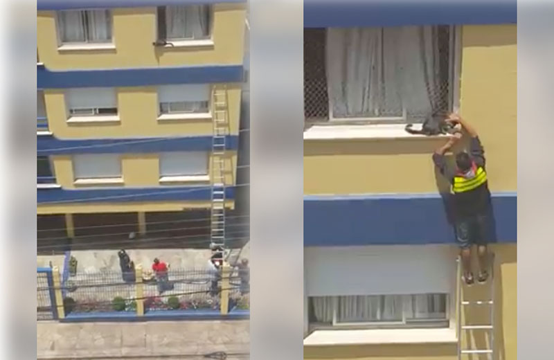 Foto: reprodução / Facebook|O motoboy Eliseu e sua mulher - Foto: reprodução / Facebook