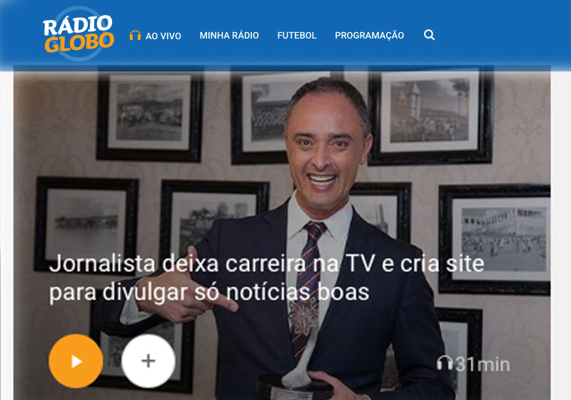 Foto: reprodução / Rádio Globo