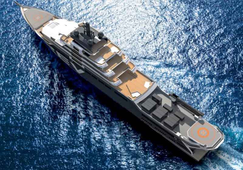 Foto: reprodução / SuperYachtTimes|Navio REV - Foto: reprodução / Youtube