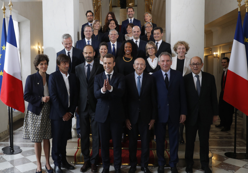 Equipe de Macron Foto: AFP