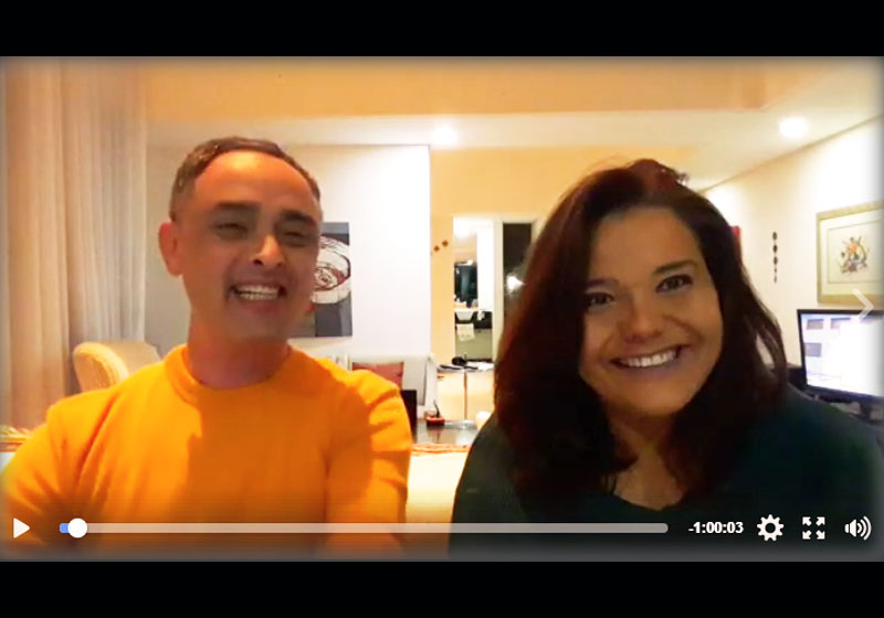 Rinaldo de Oliveira e Andréa Fassina - Bate-papo SNB na hora do JN - Foto: SNB