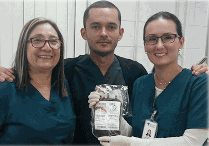 Bolsa de sangue colhido - Foto: divulgação / Governo CE