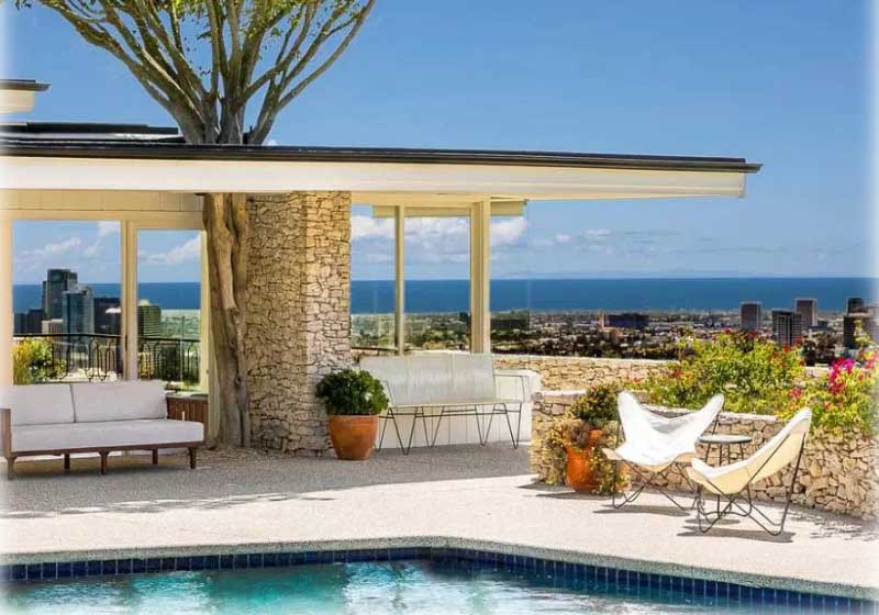 Antiga casa de Elvis em LA - Foto: HomeAway / Reprodução|Casa de Elvis com vista pra Los Angeles HomeAway/Reprodução||Foto: HomeAway/Reprodução