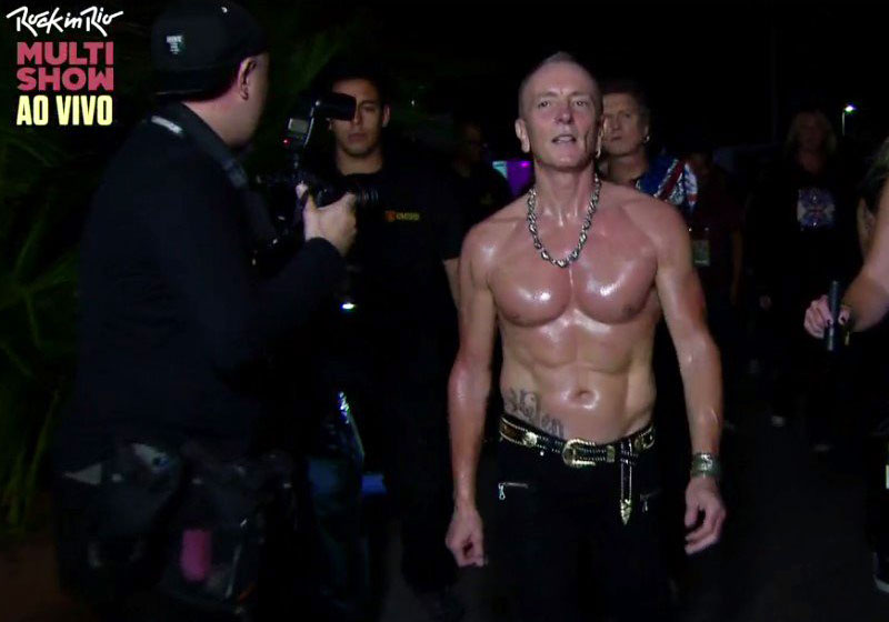 Phil Collen - Foto: reprodução / Multishow Rock'n Rio 2017|