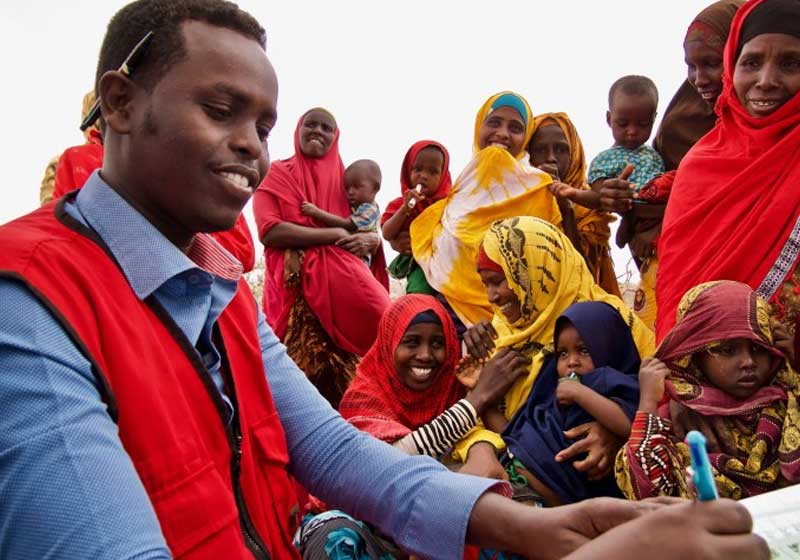 Enfermeiros da equipe móvel de saúde do Crescente Vermelho Foto: CICV 
