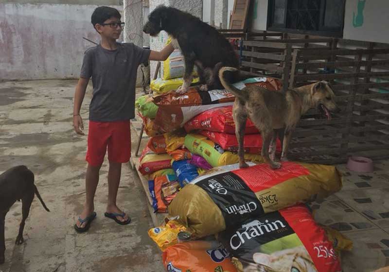 Valentim no abrigo - Foto: Pali Mondal/Arquivo Pessoal|