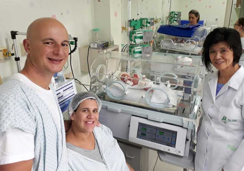 Magnus e Nikolle - Foto: Hospital e Maternidade Santa Brígida/Arquivo pessoal