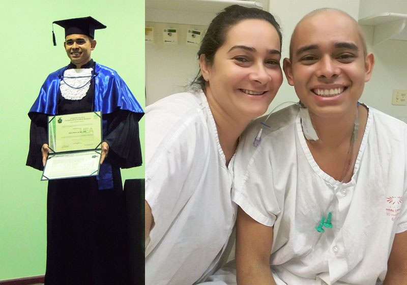 Joilson e a mãe doadora - Fotos: arquivo pessoal