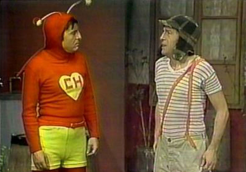 Chapoln e Chaves - Foto: reprodução / Televisa