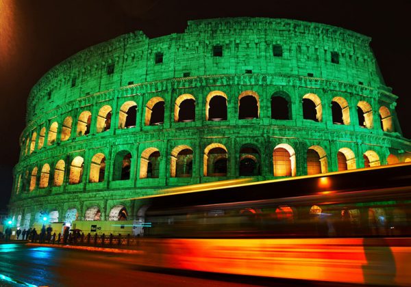 Coliseu em verde Foto: Divulgação