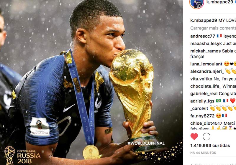 Mbappé - Foto: reprodução / Instagram|
